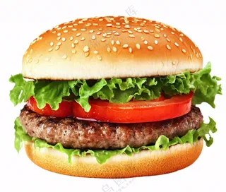汉堡食物美食免抠