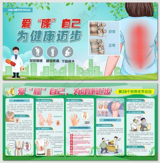 2024世界关节炎日健康知识展板