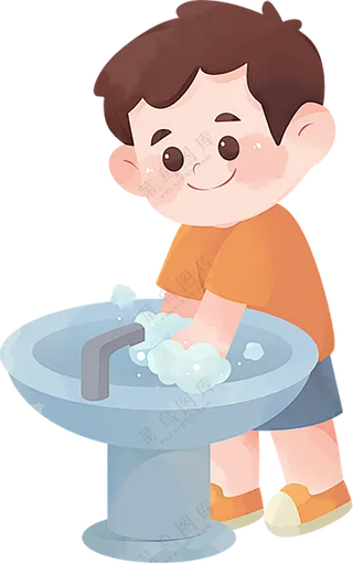 勤洗手  宣传  讲卫生  免扣素材  透明素材   洗手