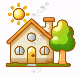 房屋小房子宠物家居卡通免抠