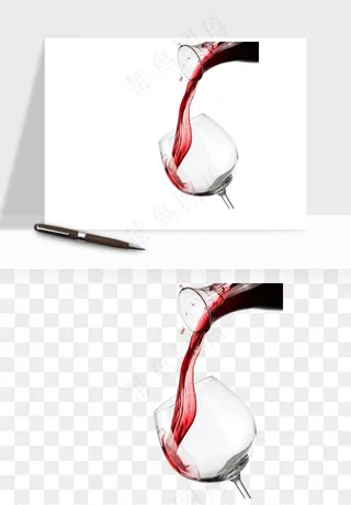 红酒玻璃酒杯png免抠
