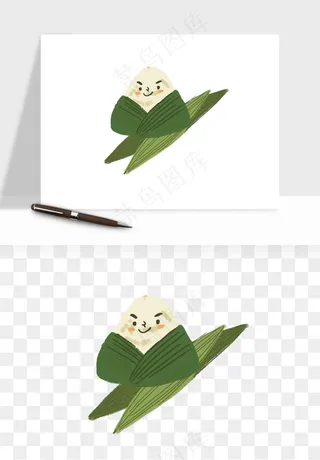卡通表情粽子端午png免抠
