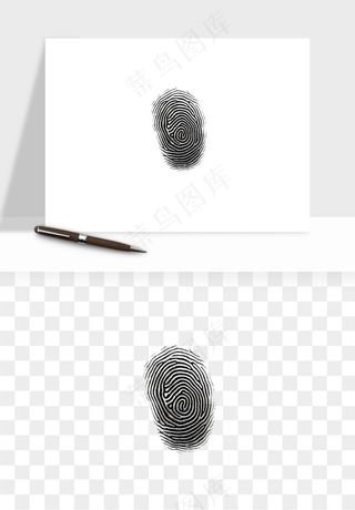 指纹手指纹路png免抠