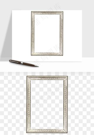 复古花卉相框欧式png免抠