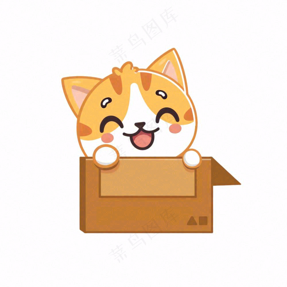 小猫猫咪宠物动物卡通插画免抠