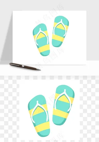 沙滩游泳度假休闲png免抠