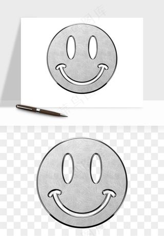 立体潮流金属质感小装饰png免抠