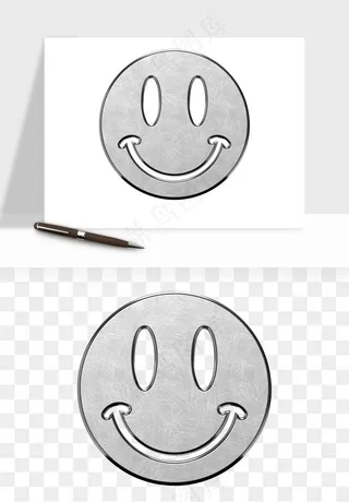 立体潮流金属质感小装饰png免抠