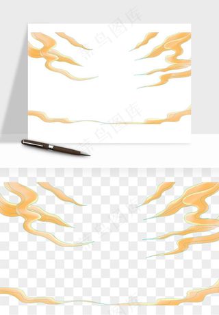 国潮祥云海浪云层云彩png免抠