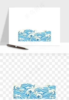 国潮浪花海浪波浪装饰png免抠 国潮浪花海浪波浪装饰png免抠