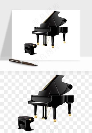 钢琴乐器琴键png免抠