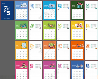 2025年台历2025年节日庆祝