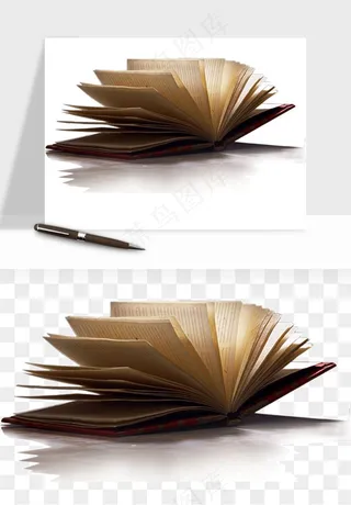 翻开书籍打开书本png免抠