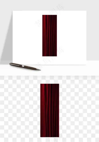 窗帘幕布帷幕png免抠