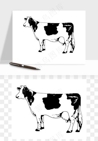 奶牛矢量