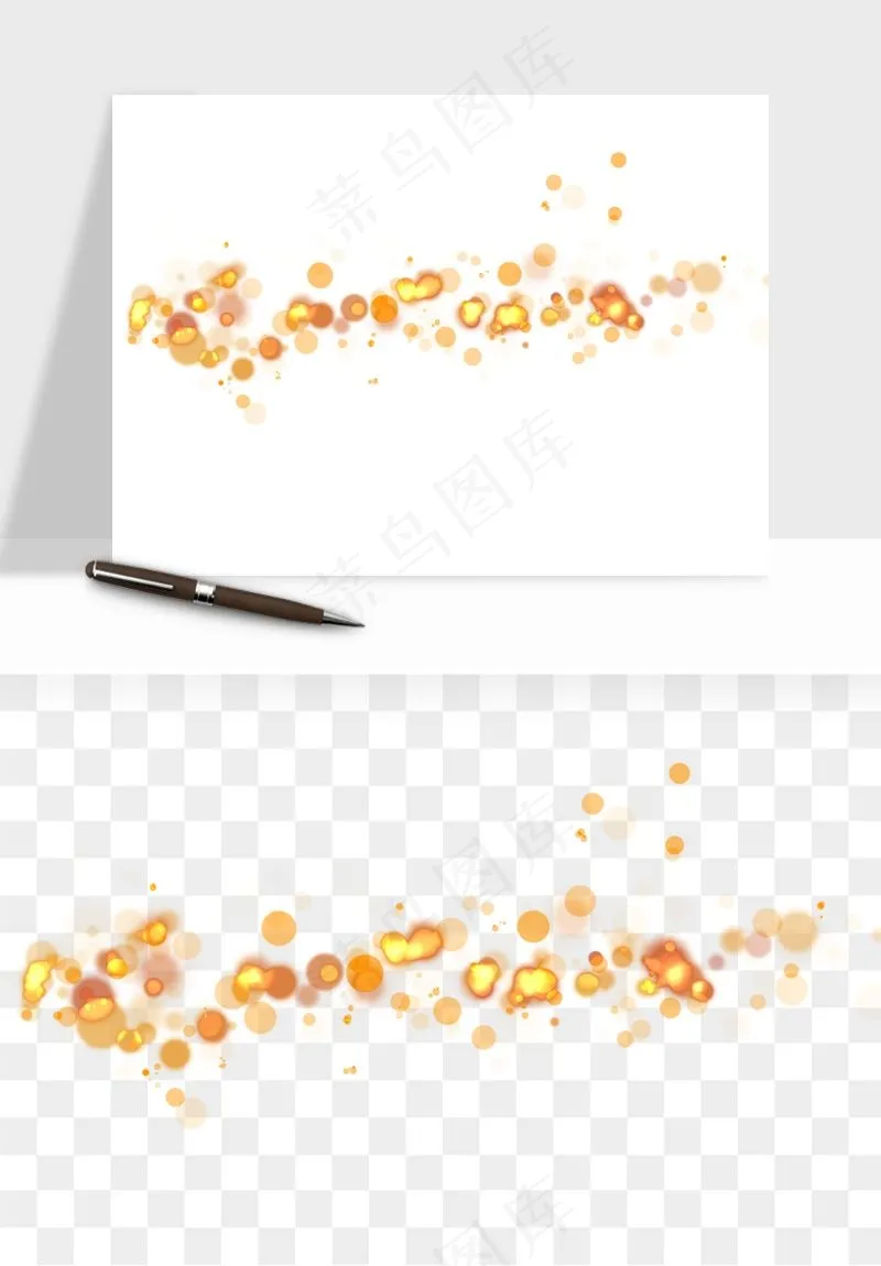 彩色光斑梦幻光点png免抠