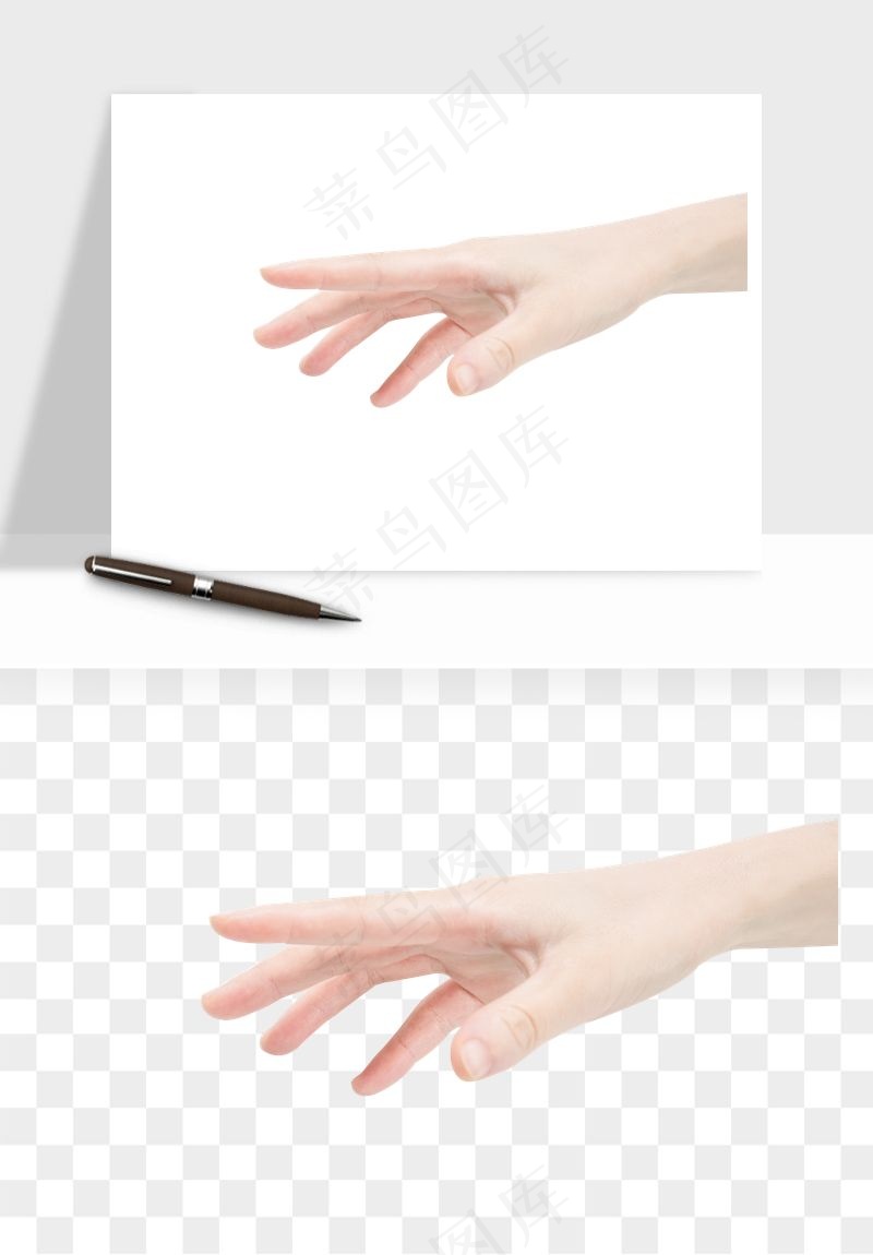 手势手部动作手指png免抠