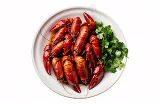 小龙虾食物免抠