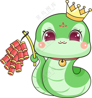 2025蛇年卡通吉祥蛇素材下载