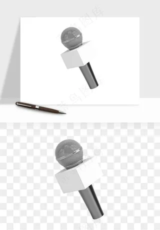 话筒直播麦克风png免抠