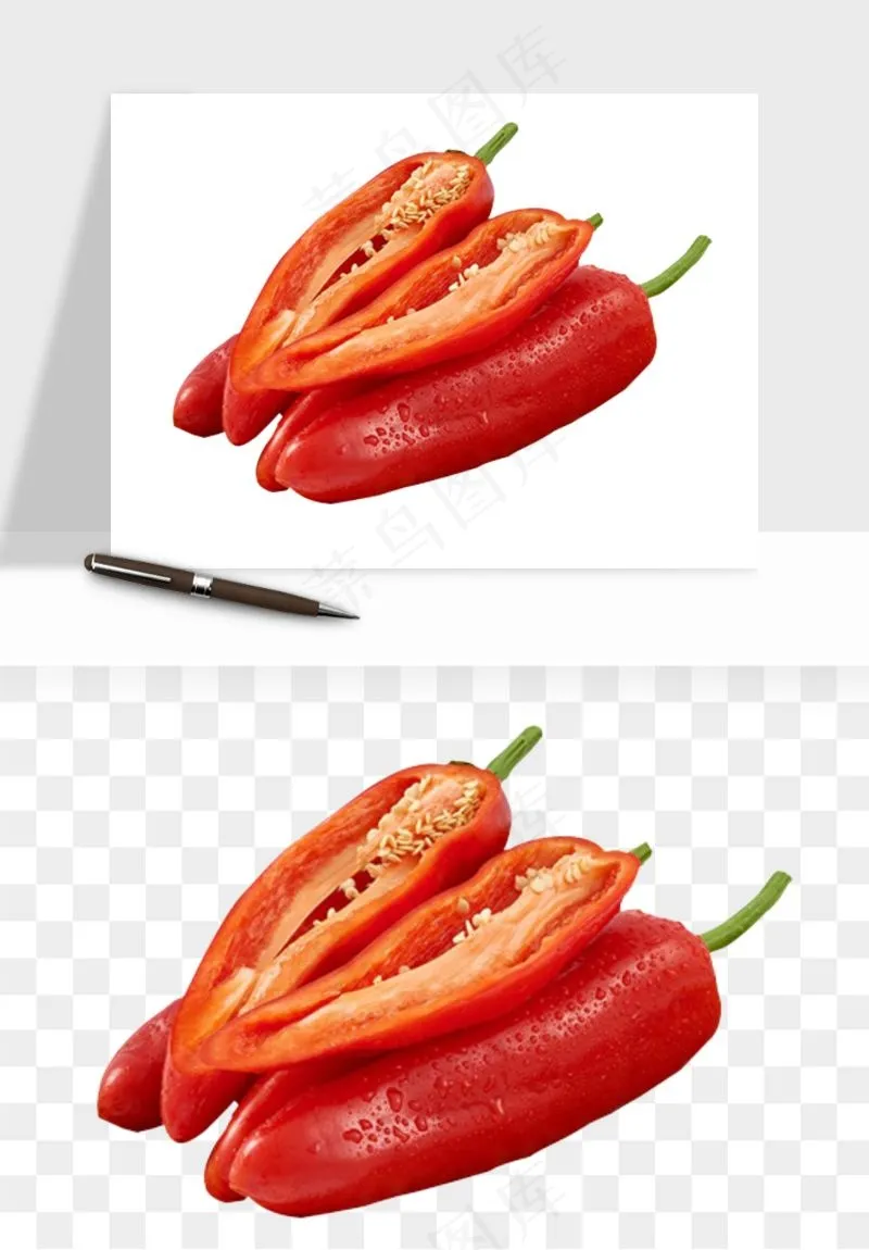 红辣椒尖椒png免抠