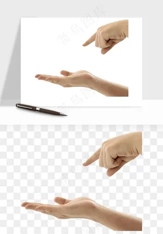 手势手部动作手指png免抠