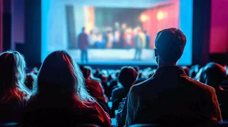 电影院观影的人观众摄影图