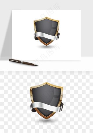 盾牌护盾认证品质徽章png免抠