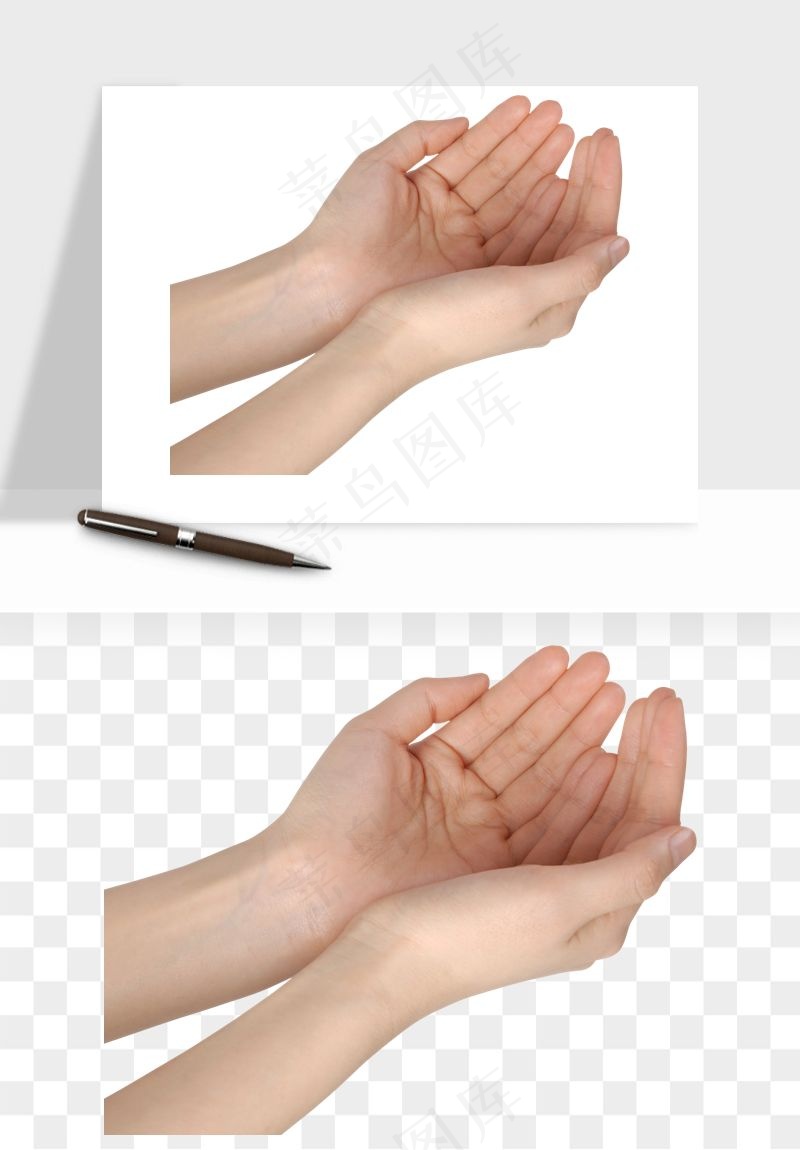 手势手部动作手指png免抠