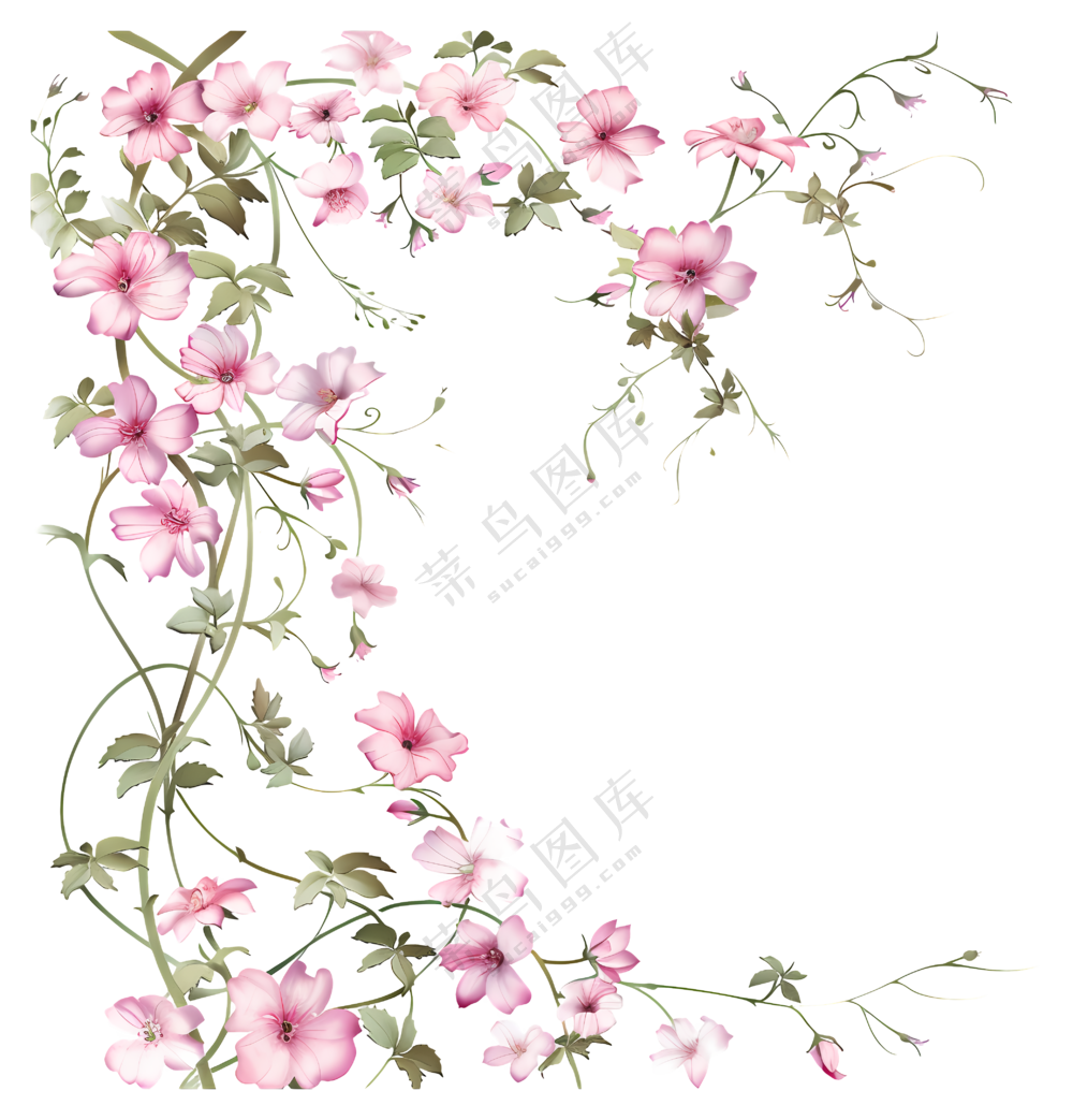 美丽的粉红色花