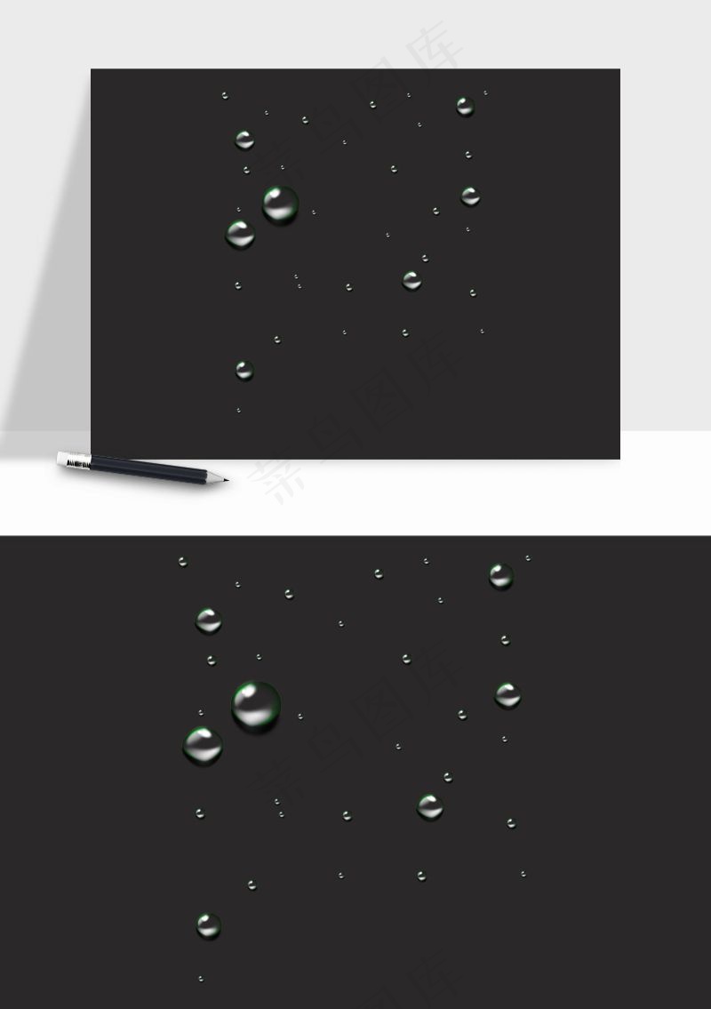 雨水雨滴水珠下雨元素png免抠