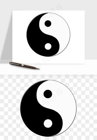 八卦太极阴阳风水png免抠