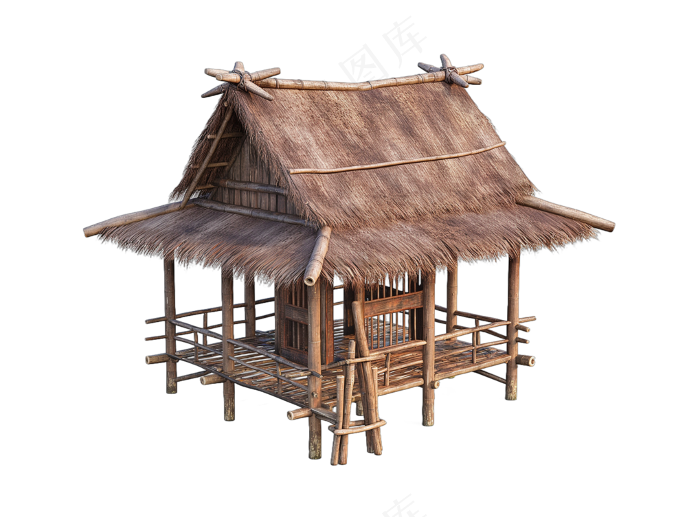 png免抠古代木构临时建筑