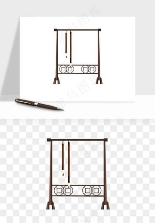 笔墨纸砚文房四宝png免抠