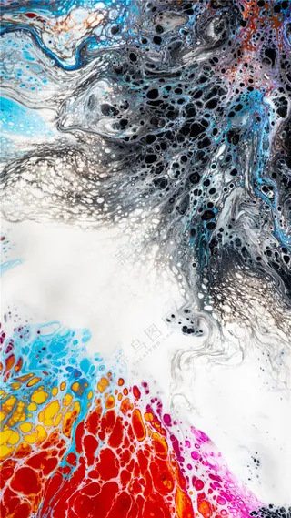 抽象流体画艺术背景