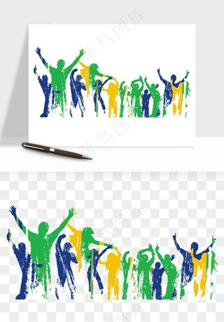 毕业季同学青春人物剪影png免抠