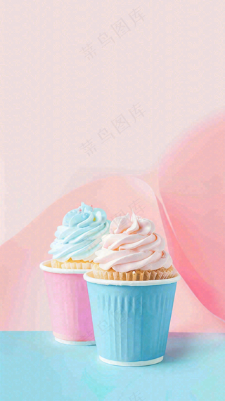 面包蛋糕甜点美食摄影图