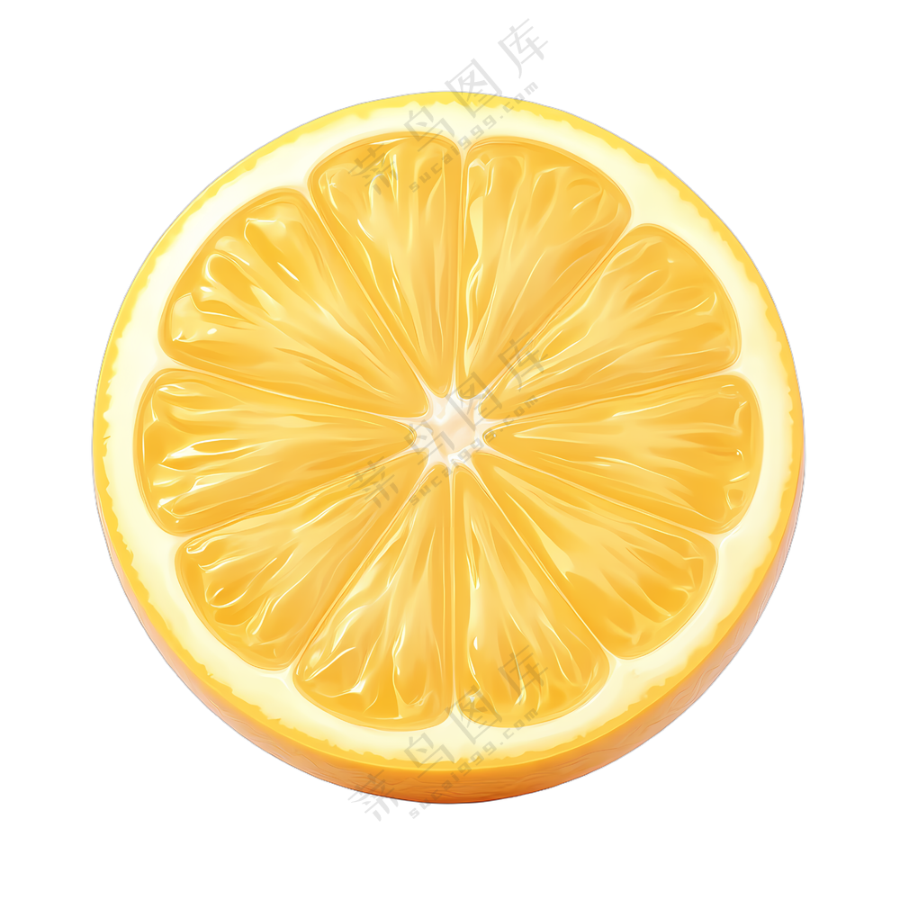 橙子切片黄色鲜艳