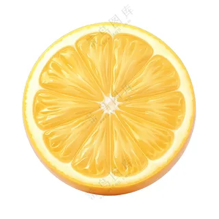 橙子切片黄色鲜艳