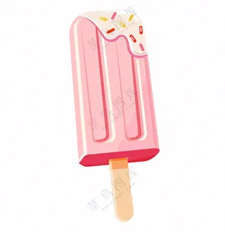 夏日冰棍冰淇淋卡通插画免抠