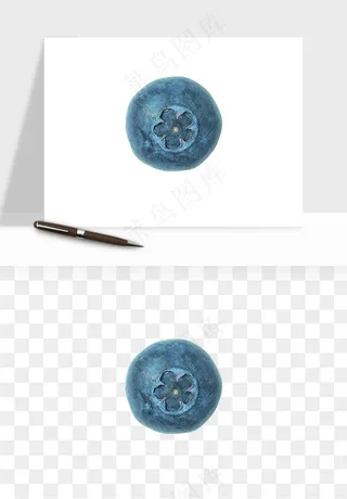 蓝莓水果png免抠