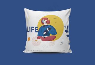 文创产品品牌vi智能靠枕贴图样机-11