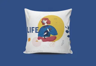 文创产品品牌vi智能靠枕贴图样机-11