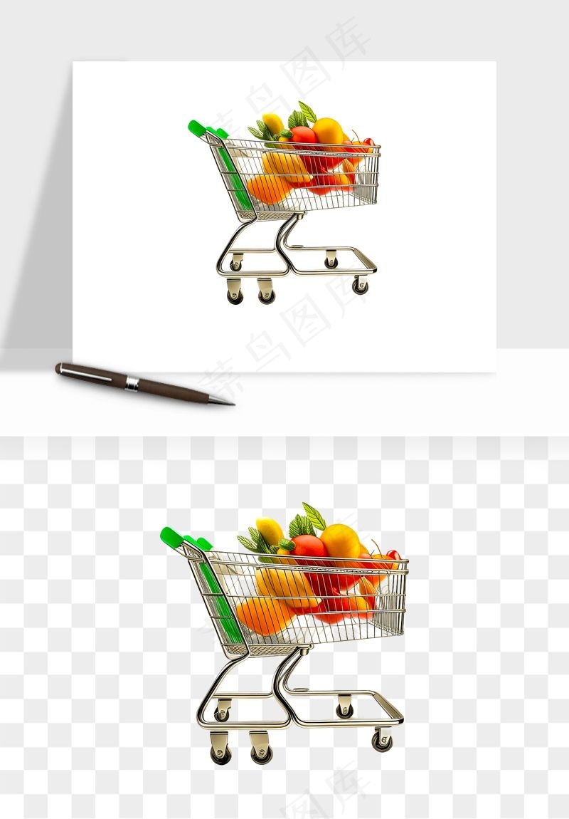 购物车购物篮png免抠图