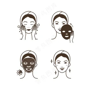 洗脸护肤贴面膜