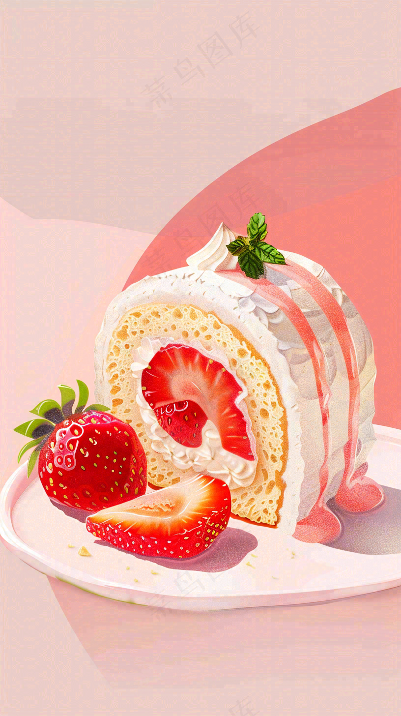 面包蛋糕甜点美食摄影图