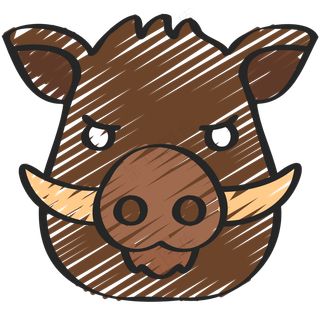 豪猪 铅笔手绘图标icon