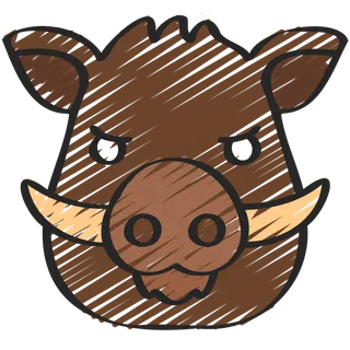 豪猪 铅笔手绘图标icon