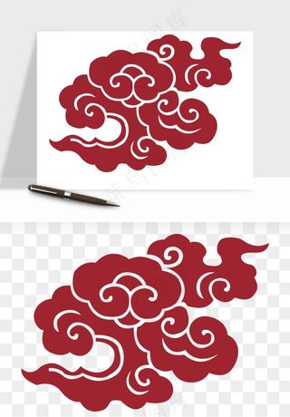 国潮祥云矢量png免抠