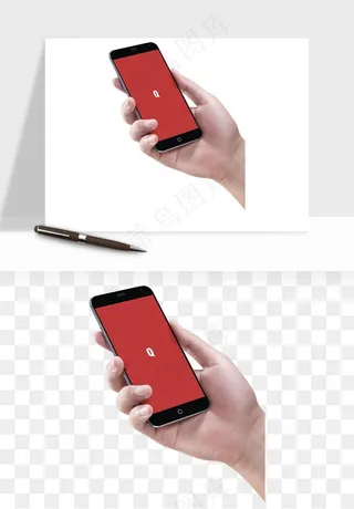 手拿手机素材png免抠